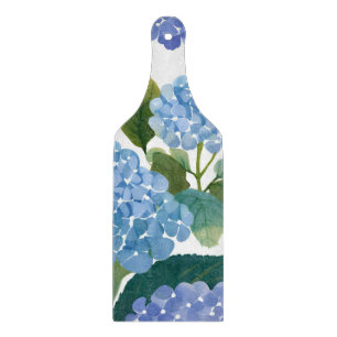 Blaue Hortensien   Schöner blühender Strauch Schneidebrett