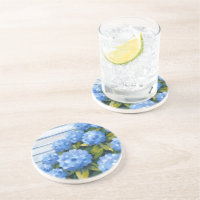 Blaue Hortensien Sträucher Florale Malerei