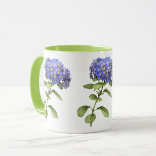 Blaue Hortensienblüte Tasse