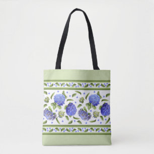 Blaue Hortensienblüten Botanische Kunstgestaltung