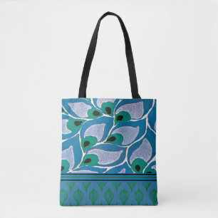 Blaue Hostas-Kunst Nouveau Taschen-Tasche