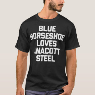 Blaue Hufeisen Lieben Anacott Stahl Lustige Börse T-Shirt