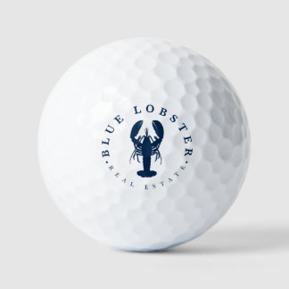 Blaue-Hummer-Immobilien-Button Golfball