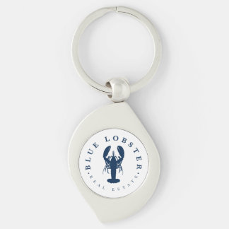 Blaue-Hummer-Immobilien-Button Schlüsselanhänger