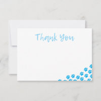 Blaue Hundepfotenabdrücke Hundegeburtstag Danke Ha