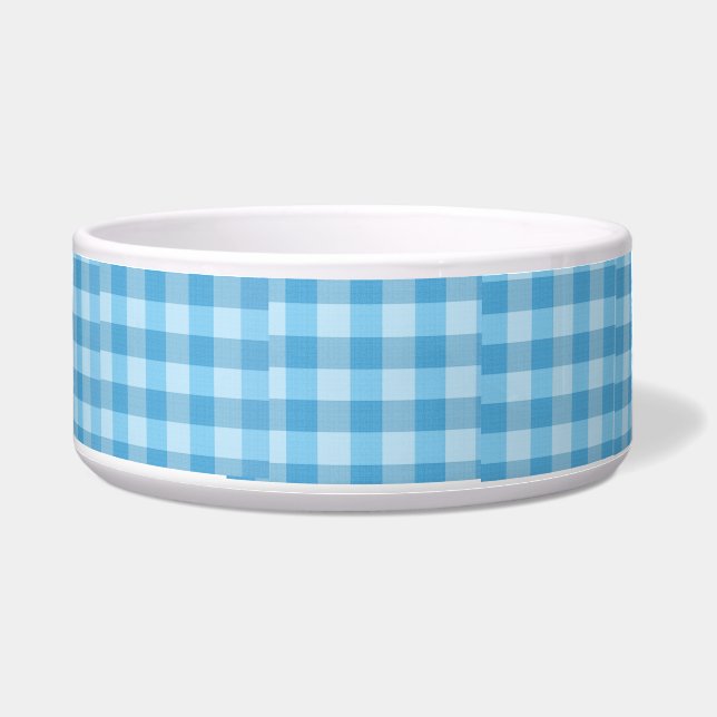 blaue Hundeschüssel Napf (Vorderseite)