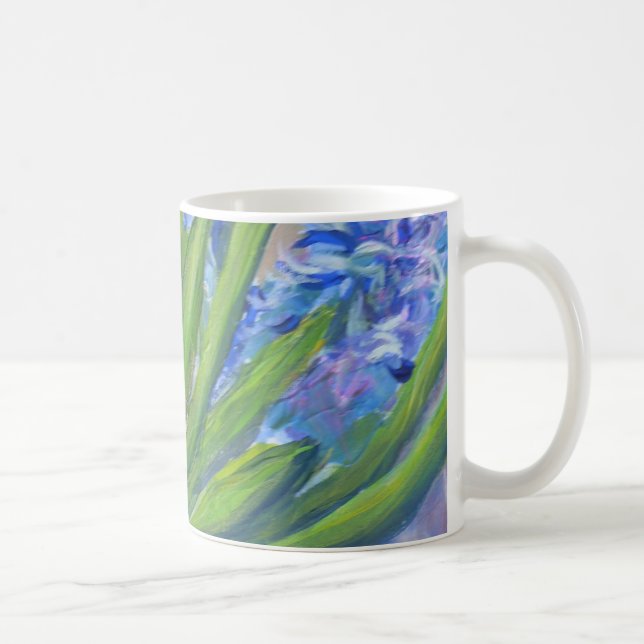 Blaue Hyazinthen Kaffeetasse (Rechts)