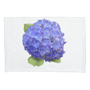 Blaue Hydrangea-Blume Kissenbezug