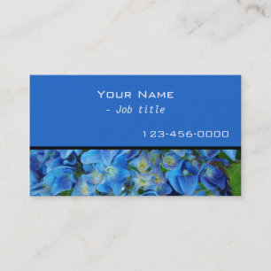Blaue Hydrangea-Blume - moderne Visitenkarte