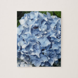 Blaue Hydrangea-Blume Puzzle