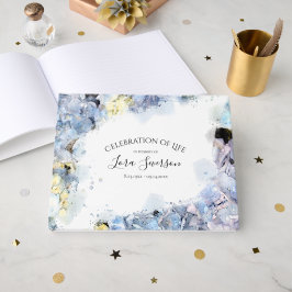 Blaue Hydrangeas-Feier zum Gedenken an das Leben Gästebuch