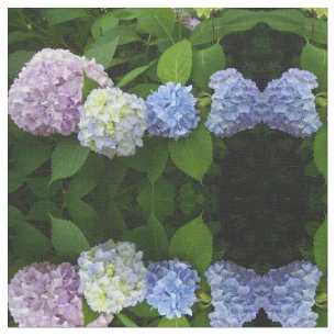 Blaue Hydrangeas, rosa Hydrangeas, lila Hydrangea Stoff