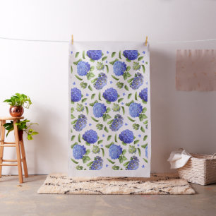 Blaue Hydrangeas Stoff