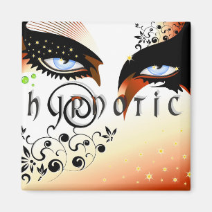 Blaue Hypnosesichte Magnet