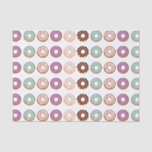 Blaue Icierte Donuts mit Sprinklen-Muster-Party Seidenpapier