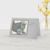 BLAUE IGUANA/KOPFTILTED/"HÜBSCH BITTE?/BITTE GUT S