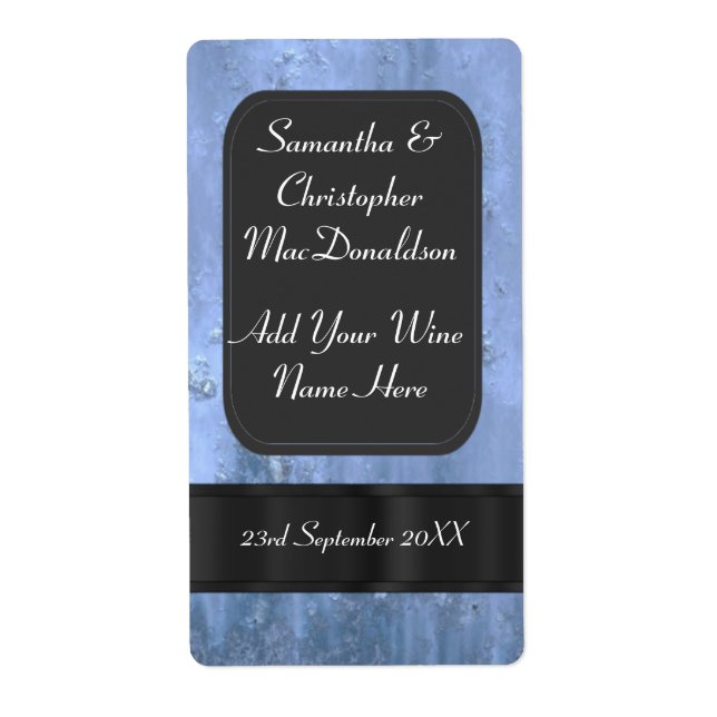 Blaue Imitate Hochzeitswein (Vorne)