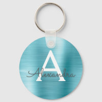 Blaue Imitate Monogramm aus rostfreiem Stahl
