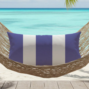 Blaue Immergrün-weiß gestreifte Outdoor-Kabana Kissen Für Draußen