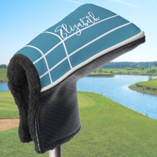 Blaue individuelle Namen Golf Headcover