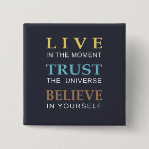 Blaue inspirierend moderne Typografie Button