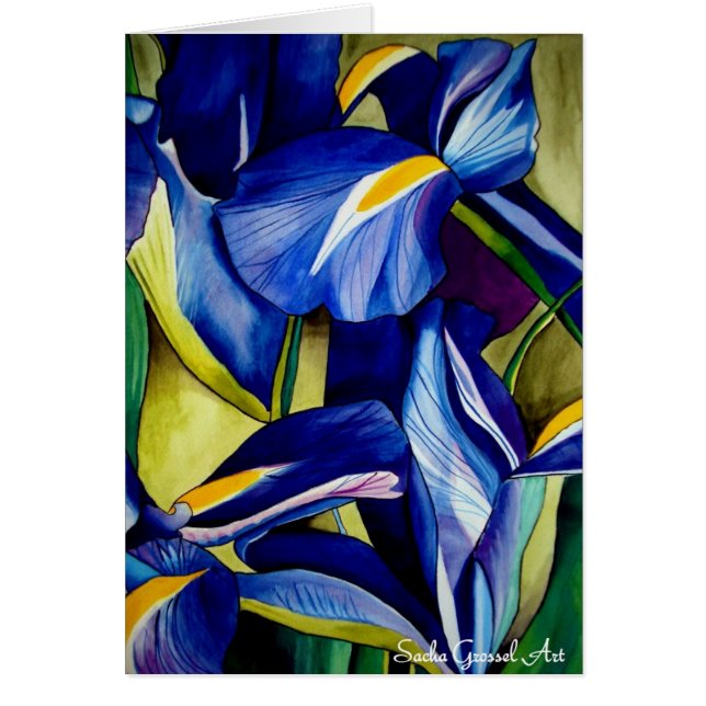 Blaue Iris-Blume ursprüngliche (Vorne)