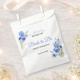 Blaue Iris Braut zu sein Something Blue Brautparty Geschenktütchen