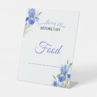 Blaue Iris Something Blue Brautparty-Etiketten für