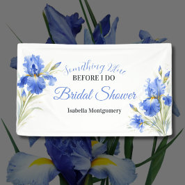 Blaue Iris Something Blue Vor dem Jawort Junggesel Banner