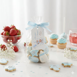 Blaue islamische Aqiqah-Geschenk-Tags für Jungen Geschenkanhänger