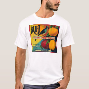 Blaue-J Apple-Kiste LabelWatsonville, CA T-Shirt