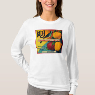 Blaue-J Apple-Kiste LabelWatsonville, CA T-Shirt