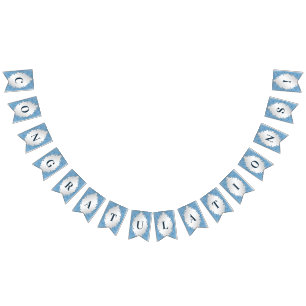 Blaue Jagdflagge Wimpelkette