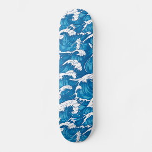 Blaue japanische Skateboards