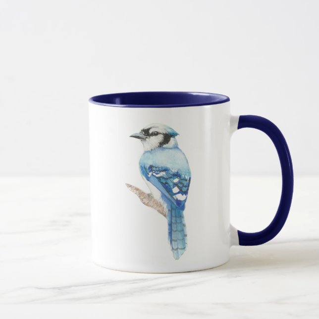 Blaue Jay Bird Art Collection Tasse (Rechts)