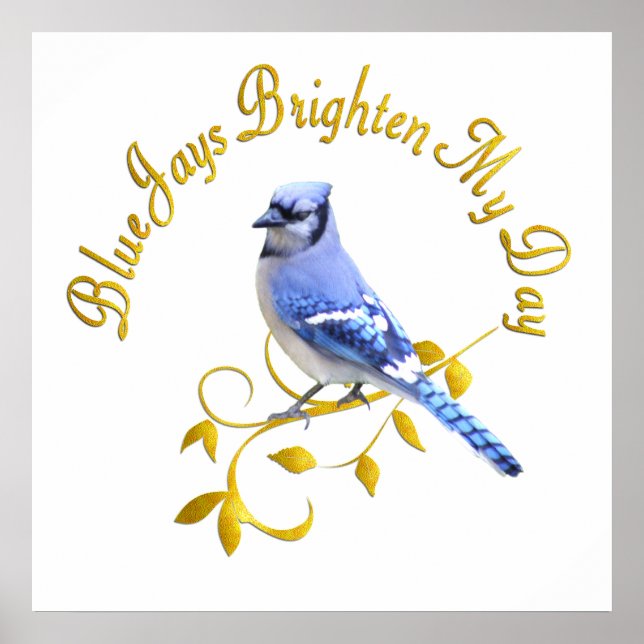 Blaue Jay Brighten Poster (Vorne)