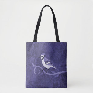 Blaue Jay-ganz vorbei - Druck-Tasche