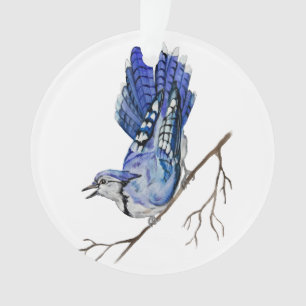 Blaue Jay Ornament