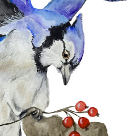 Blaue Jay Rechteckiger Pappuntersetzer