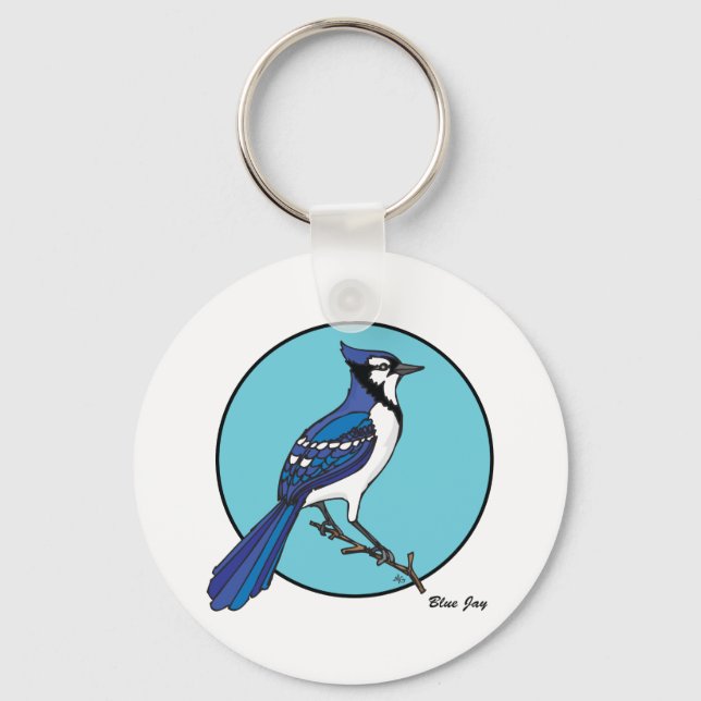 BLAUE JAY SCHLÜSSELANHÄNGER (Vorderseite)