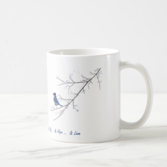 Blaue Jay-Tasse Kaffeetasse (Rechts)