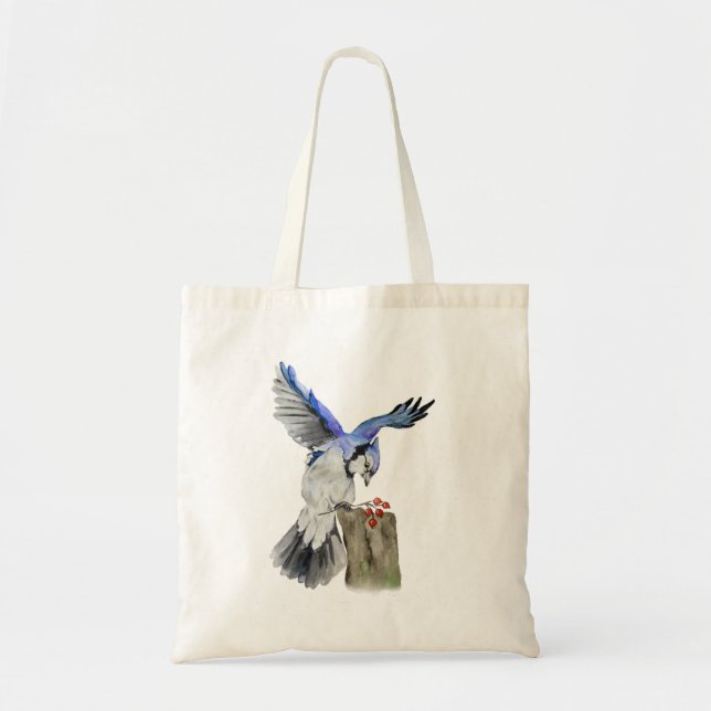 Blaue Jay Tragetasche (Vorne)