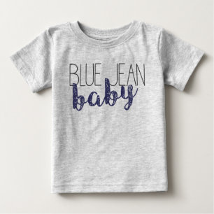 Blaue Jean-Baby-Pop-Kultur-Neuheits-Musik Baby T-shirt