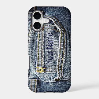 Blaue Jean-Denim-Tasche - addieren Sie Ihren Namen