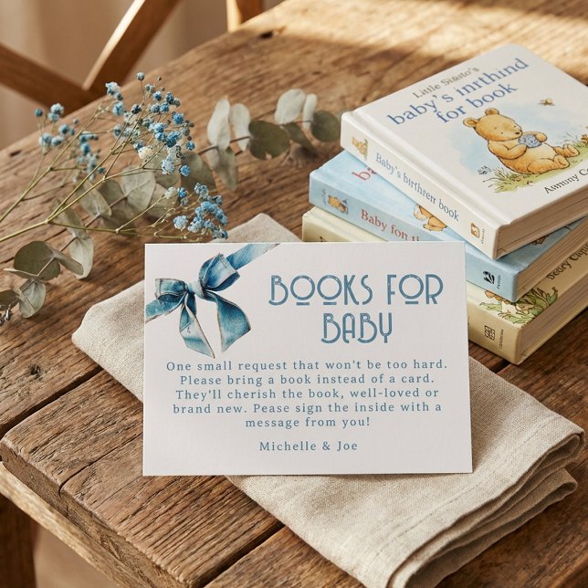 Blaue Jeans Baby Bücher Für Baby-Beilagekarte Begleitkarte (Von Creator hochgeladen)