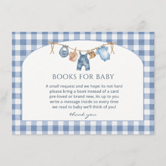 Blaue Jeans-Baby-Party-Cowboy Begleitkarte