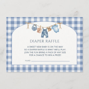 Blaue Jeans Baby Shower Cowboy Begleitkarte