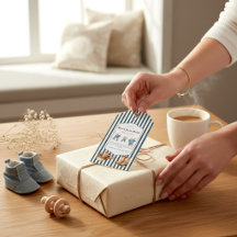 Blaue Jeans Baby Shower Cowboy Stiefel Danke