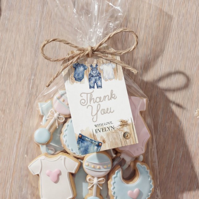 Blaue Jeans-Denim-Geschenkanhänger Geschenkanhänger (Von Creator hochgeladen)