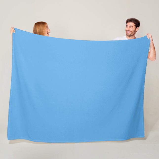 Blaue Jeans (einfarbig) Fleecedecke (Beispiel)